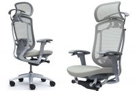 OKAMURA CONTESSA Seconda Grey shell Chair Light grey Cushion Seat