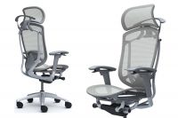 Okamura Cntessa Seconda Full Grey Mesh Office Chair