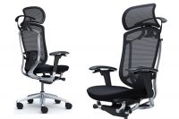 OKAMURA CONTESSA SECONDA Black Upholstered Executive Office Chair