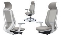 OKAMURA SYLPHY White body Light Grey colour Chair with Headrest